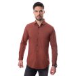 Camisa de Fibra De Bambú Café Vermonti Online now