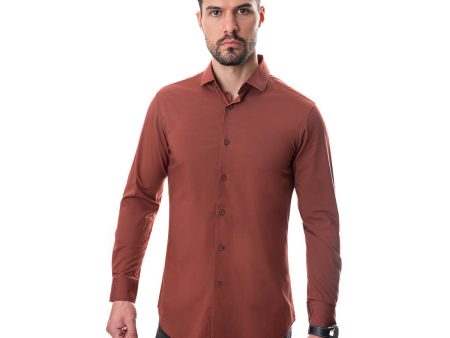 Camisa de Fibra De Bambú Café Vermonti Online now