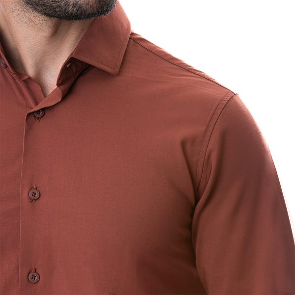 Camisa de Fibra De Bambú Café Vermonti Online now