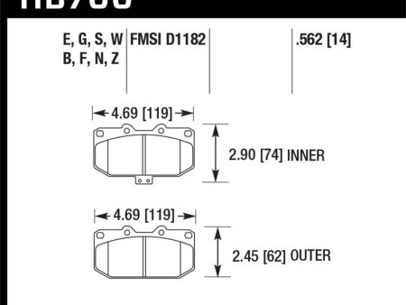 Hawk 06-07 Subaru Impreza WRX Front ER-1 Brake Pads Supply