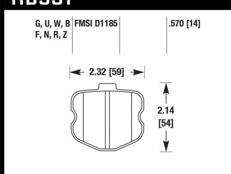 Hawk 2008 Chevrolet Corvette 7.0L 427 Limited Edition Z06 (Incl.Shims Pins) Front ER-1 Brake Pads Online Hot Sale