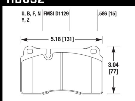 Hawk 14-15 Chevrolet Camaro 7.0L Z28 (Incl.Pad Wear Sensor) Rear ER-1 Brake Pads Online now