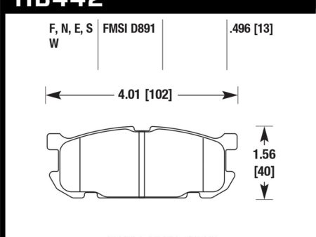 Hawk 01-03 Mazda Miata 1.8L Base Pads Only Rear ER-1 Brake Pads Fashion