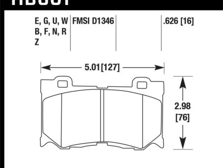 Hawk 09-13 Infiniti FX50 5.0L Base Front ER-1 Brake Pads For Discount