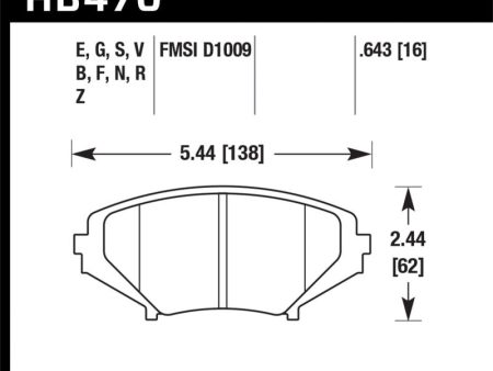 Hawk 05-11 Mazda RX-8 1.3L 40th Anniversary Edition Front ER-1 Brake Pads Cheap