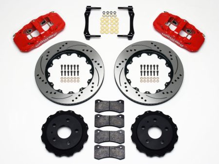 Wilwood AERO4 Rear Kit 14.25in Drilled Red 2010-2015 Camaro Online