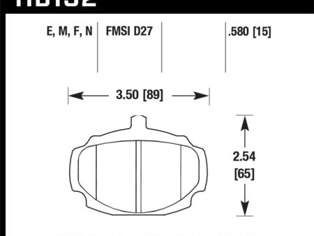 Hawk 62-81 MG MGB Front ER-1 Brake Pads Online Hot Sale