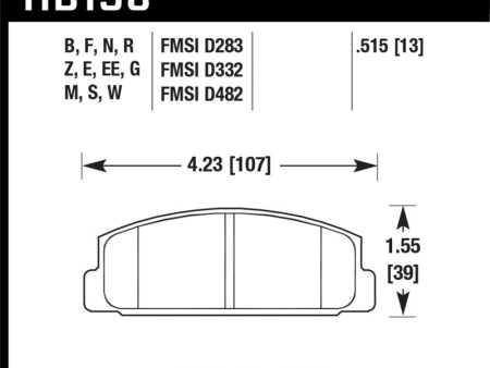 Hawk 03-05 Mazda 6 2.3L i OE Incl.Clips Shims Springs Rear ER-1 Brake Pads Fashion