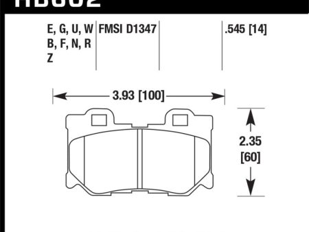 Hawk 14-19 Infiniti Q50 Rear ER-1 Brake Pads Online