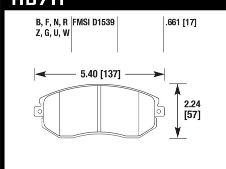 Hawk 13-16 Scion FR-S 2.0L Base OE Incl.Clips Shims Front ER-1 Brake Pads on Sale