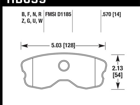 Hawk 2008 Chevrolet Corvette 7.0L 427 Limited Edition Z06 (Incl.Shims Pins) Rear ER-1 Brake Pads Online now