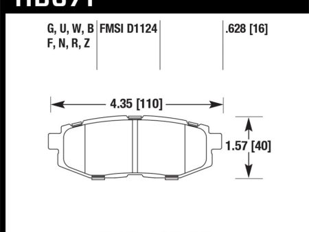 Hawk 13-16 Scion FR-S 2.0L Base OE Incl.Clips Shims Rear ER-1 Brake Pads Hot on Sale