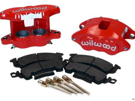 Wilwood D52 Front Caliper Kit - Red 2.00   2.00in Piston 1.04in Rotor Fashion