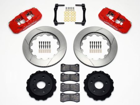 Wilwood AERO4 Rear Kit 14.25in Red 2010-2015 Camaro Supply