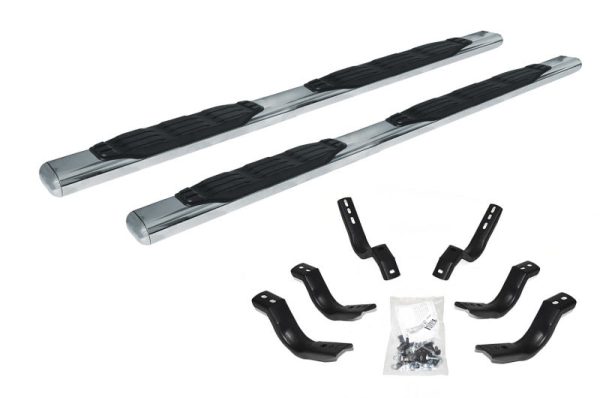 Go Rhino Universal 1000 Series Side Steps - SS - 5in x 87in For Sale