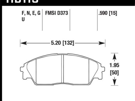 Hawk 90-91 Honda Civic 1.6L RT Front ER-1 Brake Pads Online Hot Sale