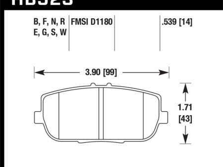 Hawk 17-19 Fiat 124 Spider 1.4L Abarth Rear ER-1 Brake Pads Online Sale