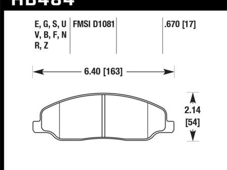 Hawk 2010 Ford Mustang 4.0L Base Front ER-1 Brake Pads Hot on Sale