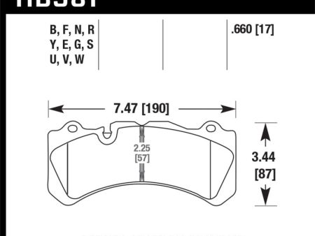 Hawk 17-18 Volvo S60 2.0L Polestar Front ER-1 Brake Pads on Sale