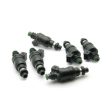 DeatschWerks Mitsubishi 90-01 3000GT 3.0TT 800cc Low Impedance Top Feed Injectors (Matched Set of 6) Sale