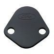 Ford Racing Fuel Pump Block Off Plate - Black Crinkle Finish w  Ford Oval Supply