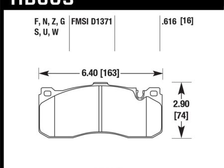 Hawk 08-13 BMW 135i 3.0L Base Front ER-1 Brake Pads Discount