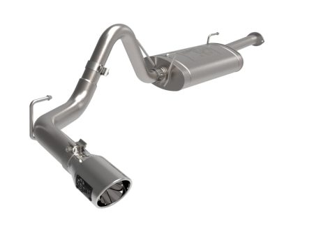 aFe 16-22 Toyota Tacoma Apollo GT Series 2.5in. - 3in. 409 SS Cat-Back Exhaust w  Polished Tip For Sale