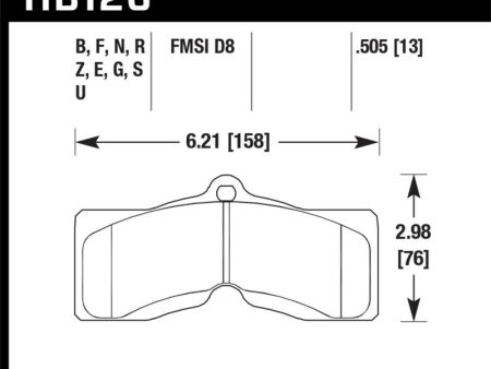 Hawk 65-73 Chevrolet Corvette Front ER-1 Brake Pads For Sale