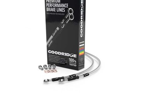 Goodridge 03-04 Honda CBR600RR3 RR4 Clear Front SS Brake Lines Online