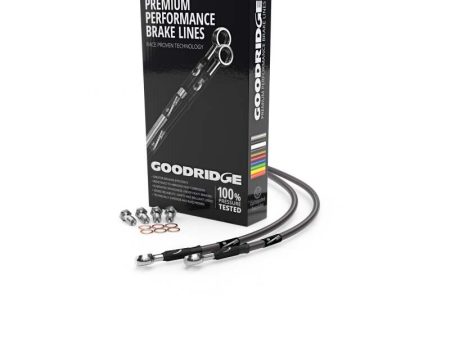 Goodridge 03-04 Honda CBR600RR3 RR4 Carbon Front SS Brake Lines Online Hot Sale